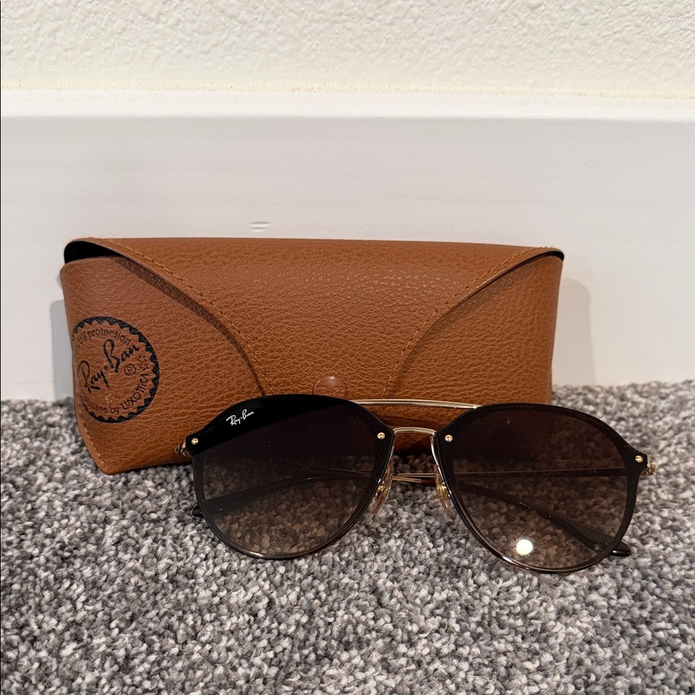 Ray-Ban BLAZE DOUBLE BRIDGE in Light Havana